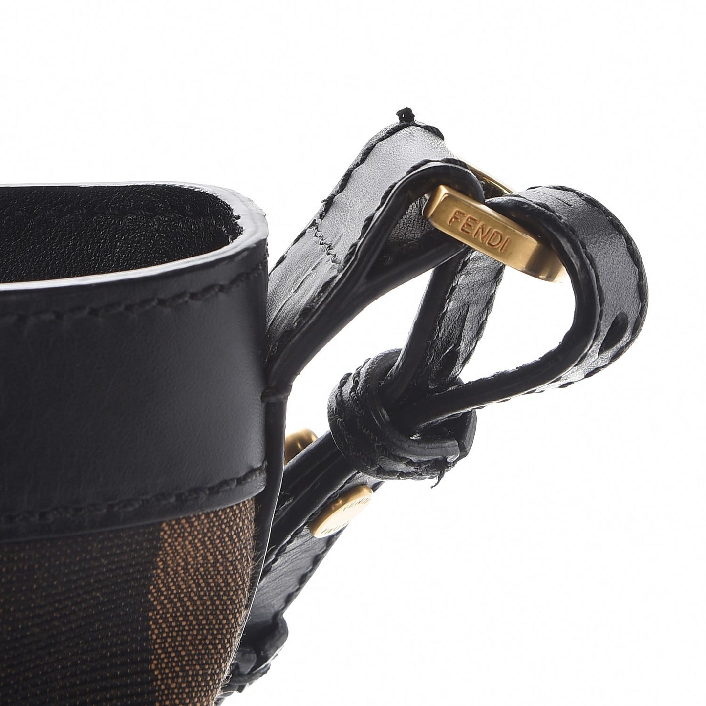 Pequin Cuoio Vegetale Shoulder Tote Tobacco Black Cuoio