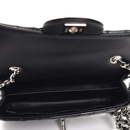 Chanel Patent Calfskin Chevron Quilted Extra Mini Flap Black 5 of 8