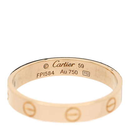 Cartier 18K Yellow Gold 3.5mm LOVE Wedding Band Ring 59 8.75 4 of 4