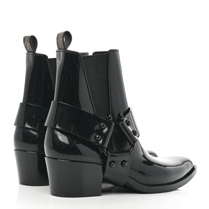 Louis Vuitton Rubber Monogram Rhapsody Ankle Boots 38 Black 4 of 8
