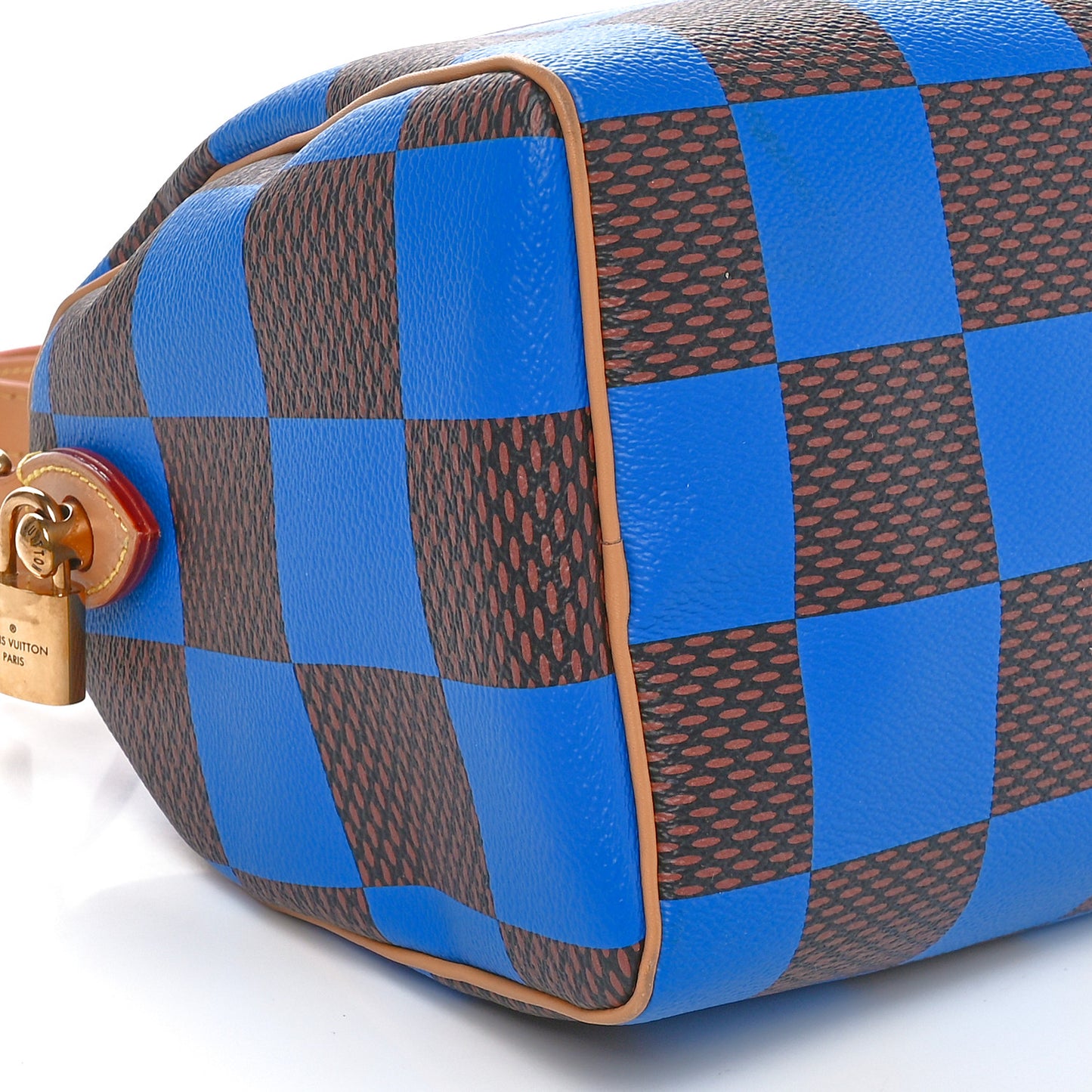 Damier Pop Speedy Bandouliere 25 Blue