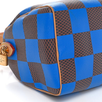 Louis Vuitton Damier Pop Speedy Bandouliere 25 Blue 8 of 9