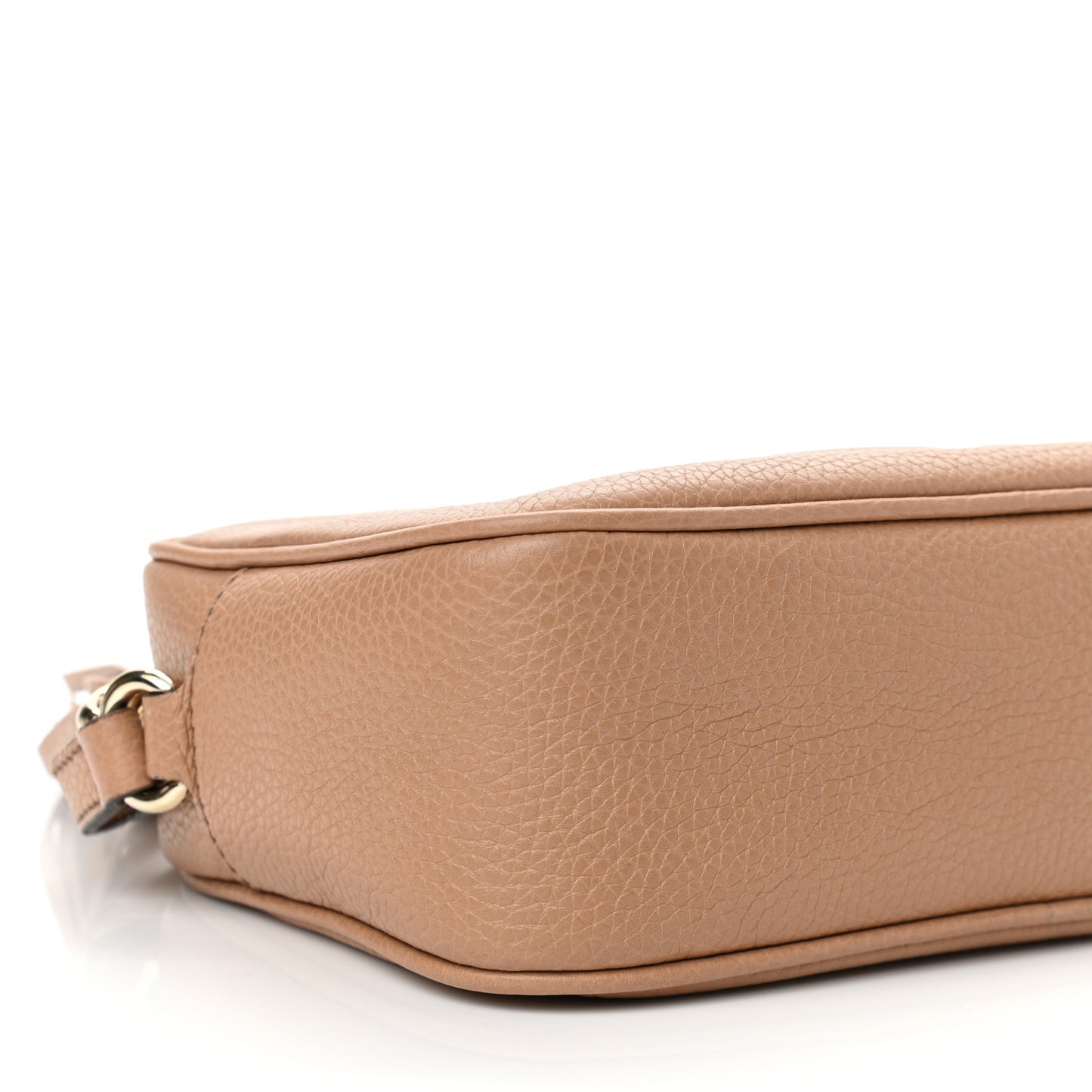 Pebbled Calfskin Small Soho Disco Bag Camelia