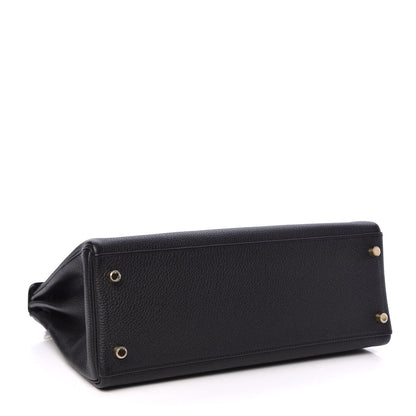 Hermes Togo Kelly Retourne 32 Black 6 of 36