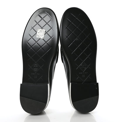 Chanel Lambskin Quilted CC Turnlock Loafers 39 Black 5 of 8