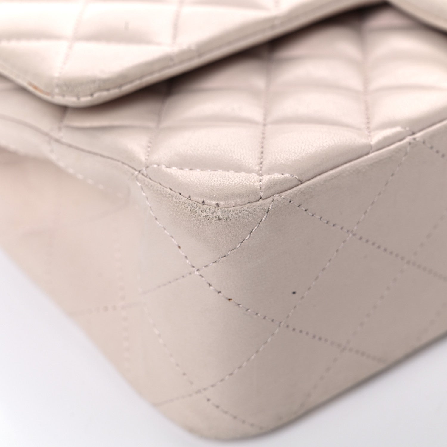 Chanel Lambskin Quilted Medium Double Flap Light Pink 7 of 26