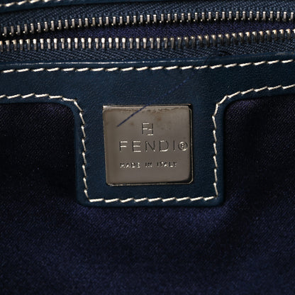 Fendi Zucchino Shoulder Bag Navy 6 of 9