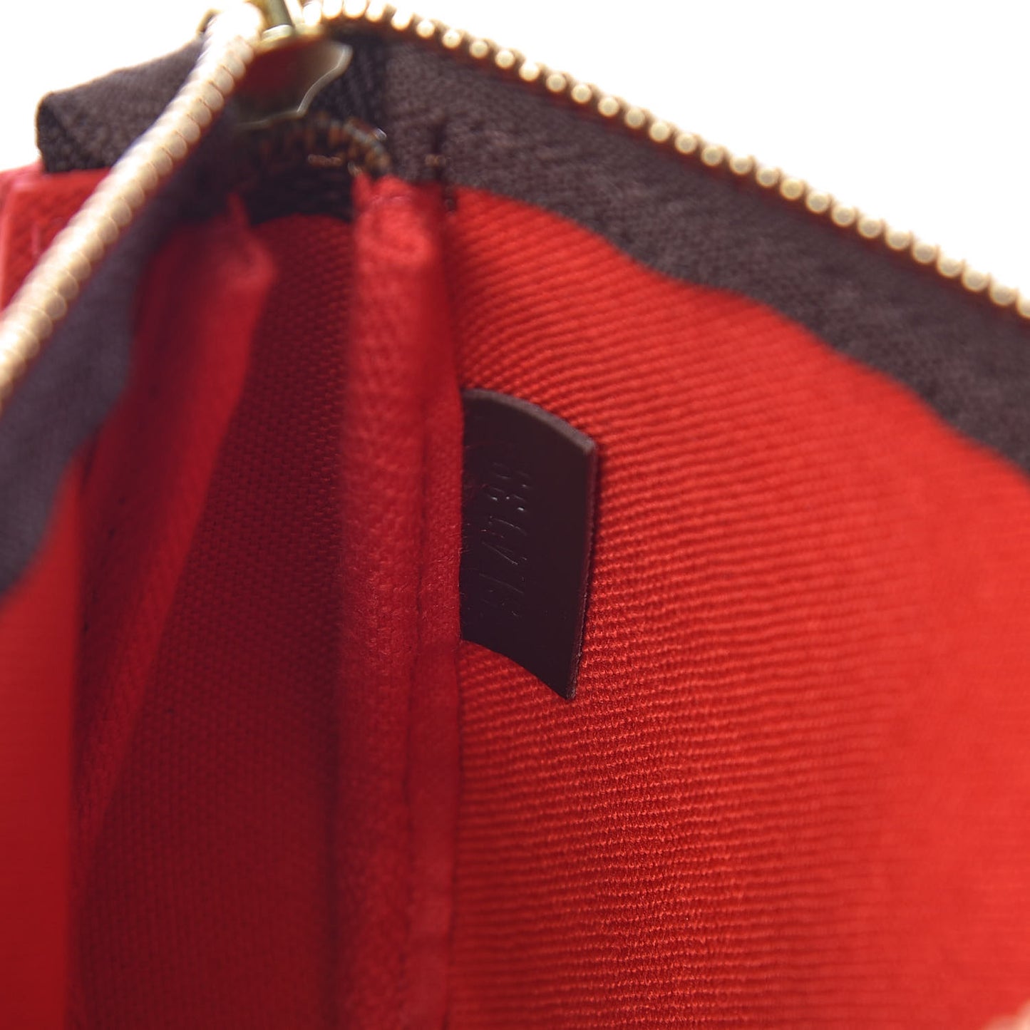 Damier Ebene 2019 Christmas Animation Mini Pochette Accessories Red