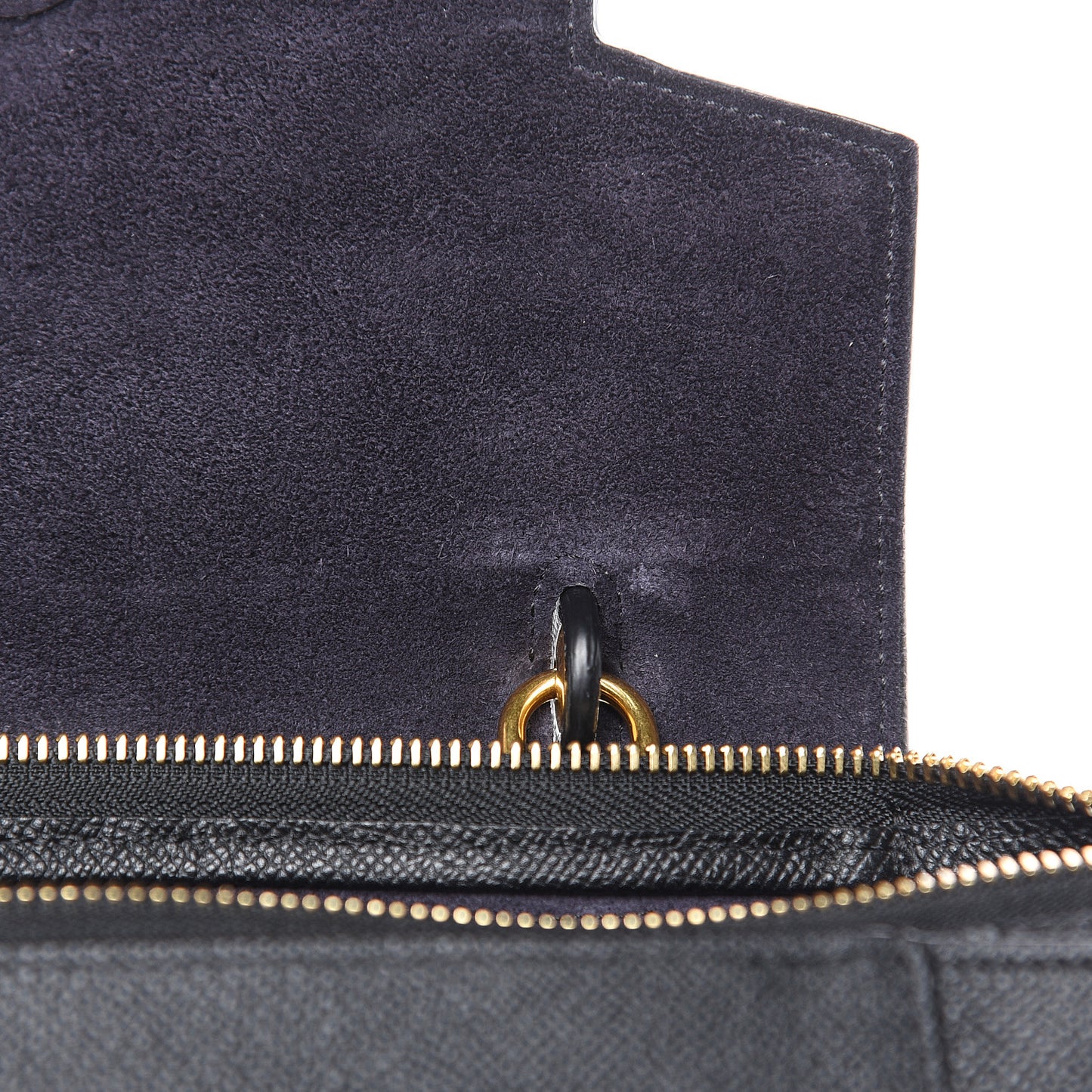 Grained Calfskin Micro Belt Bag Black