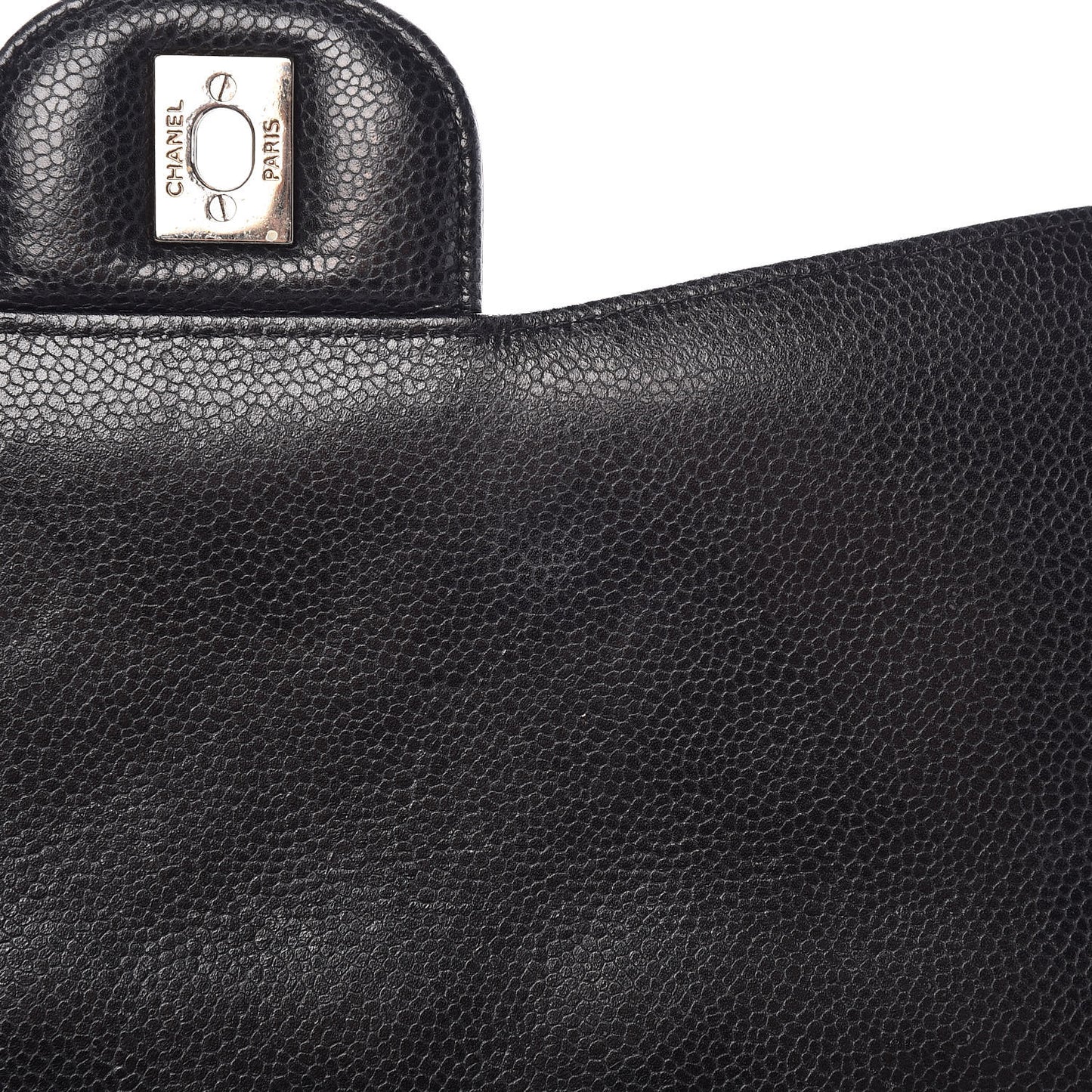 Caviar Quilted Jumbo Single Flap Black