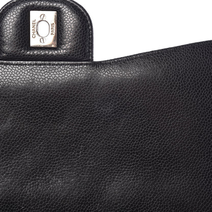 Chanel Caviar Quilted Jumbo Single Flap Black 10 of 17