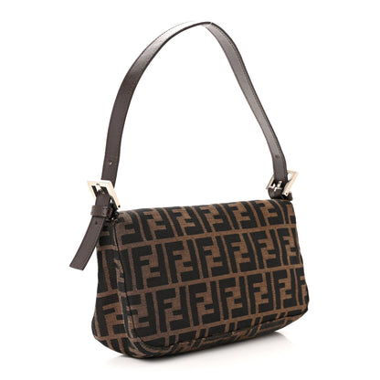 Fendi Zucca Baguette Double Flap Tobacco 3 of 11