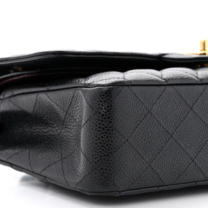 Chanel Caviar Quilted Medium Double Flap Black 9 of 11