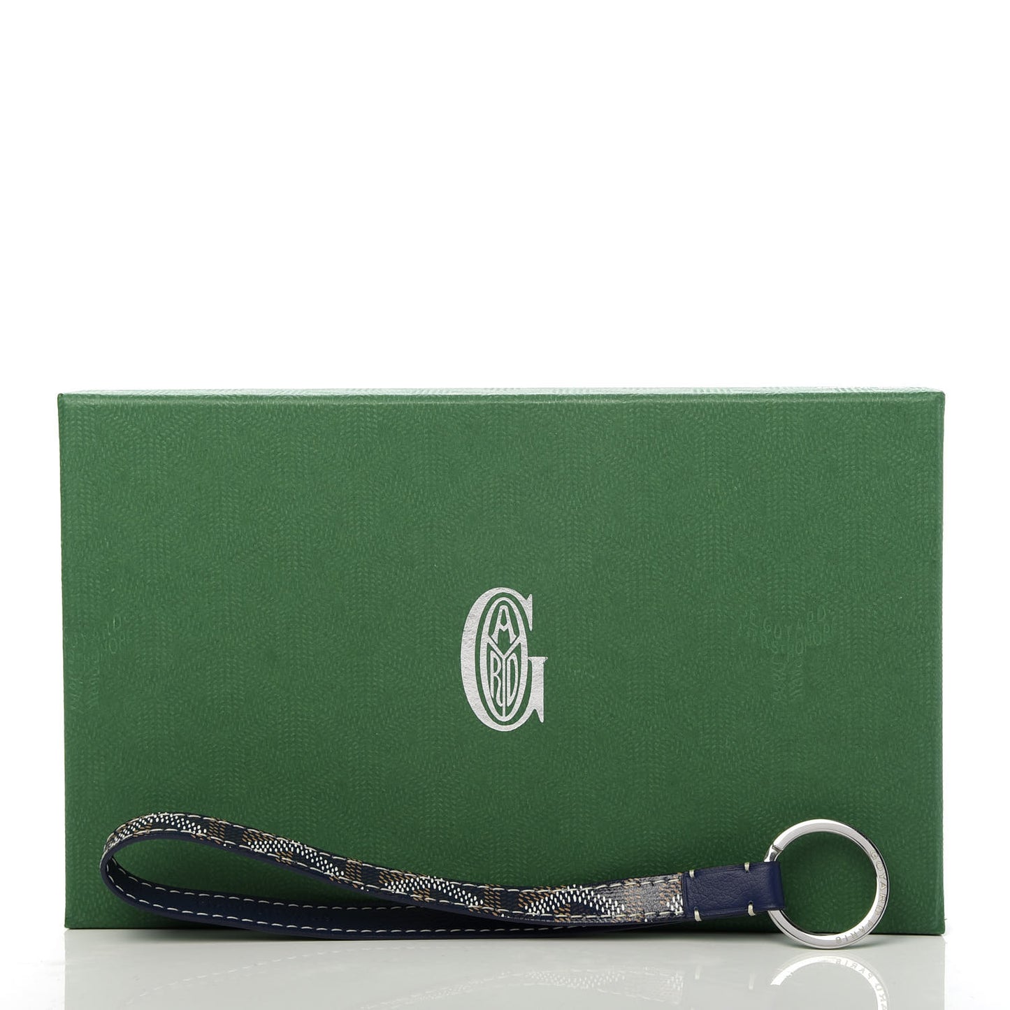 Goyardine Sesame Key Holder Navy