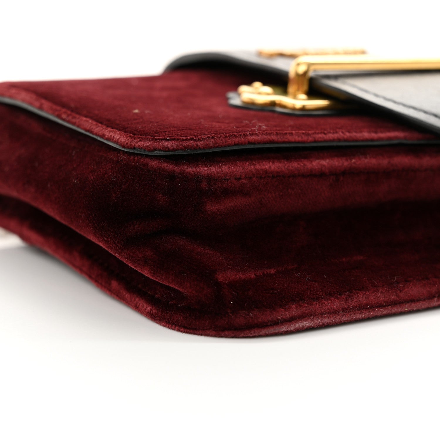 Prada Velvet City Calfskin Cahier Belt Bag Ribes Black 8 of 12