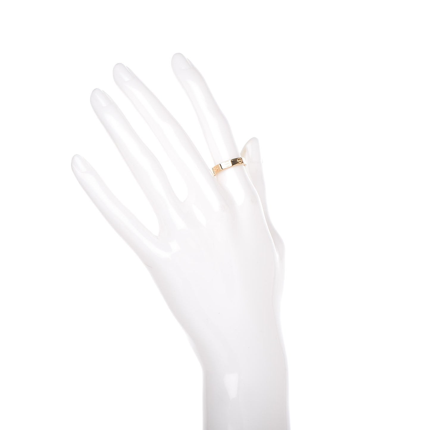 18K Yellow Gold 3.5mm LOVE Wedding Band Ring 50 5.25