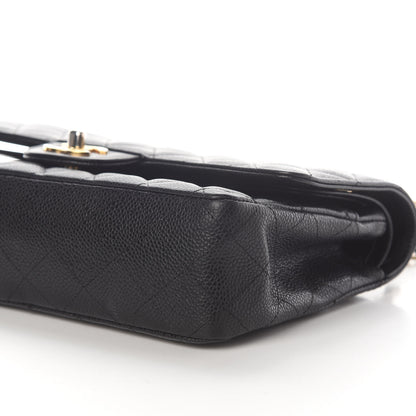 Chanel Caviar Quilted Medium Double Flap Black 9 of 12
