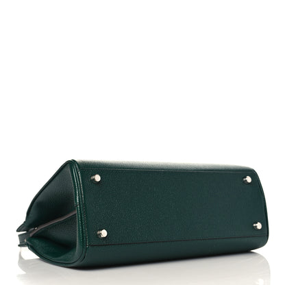 Gucci Grainy Calfskin Small Zumi Top Handle Bag Vintage Green 4 of 9