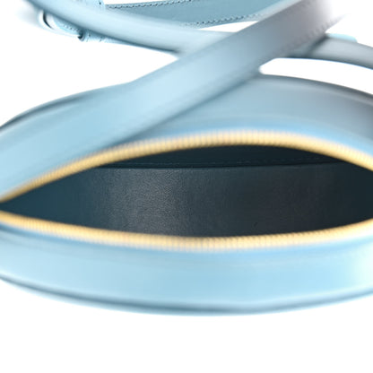 Celine Smooth Calfskin Cuir Triomphe Oval Bag Denim 5 of 9