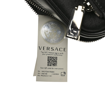 Versace Calfskin Messenger Bag Black 6 of 8
