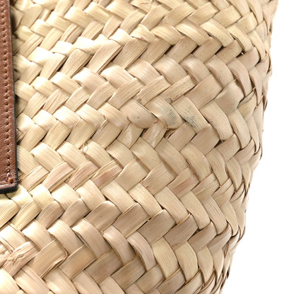 Jimmy Choo Raffia Logo Basket Tote Natural Brown 9 of 11