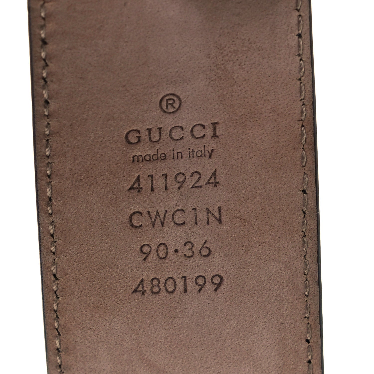Gucci Guccissima Signature Interlocking G 40mm Belt 90 36 Black 3 of 3