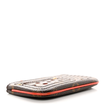 Louis Vuitton Monogram Perforated Key Pouch Orange 4 of 10