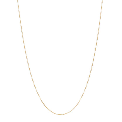 Tiffany 18K Yellow Gold Beaded Chain Necklace 18" 1 of 3