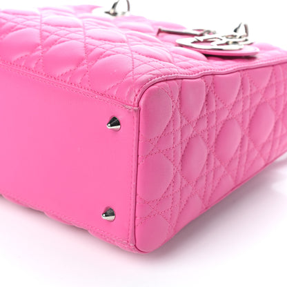Christian Dior Lambskin Cannage Medium Lady Dior Pink 9 of 9