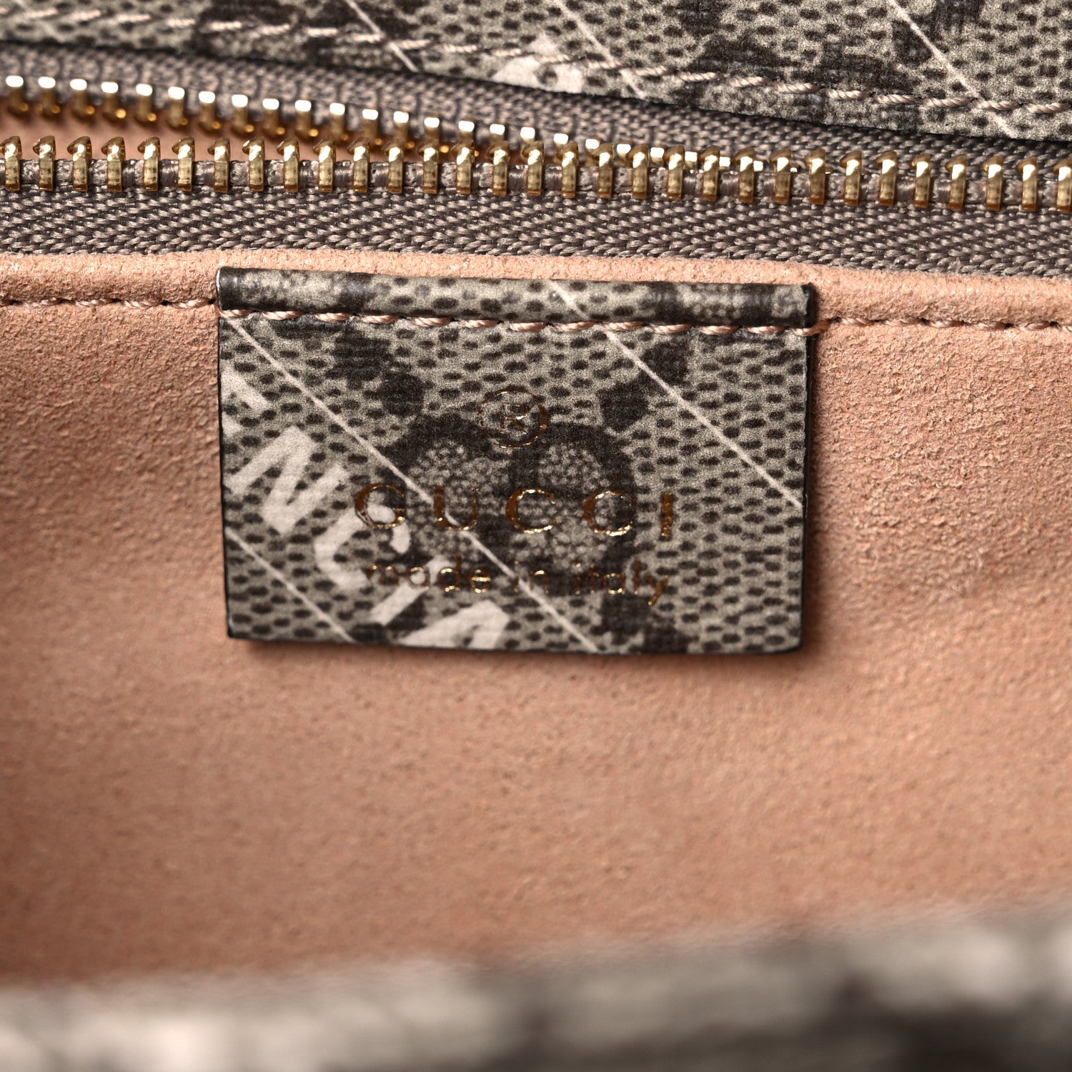 Gucci X BALENCIAGA GG Supreme Monogram Logo Print Horsebit 1955 Shoulder Bag Beige Ebony 6 of 10