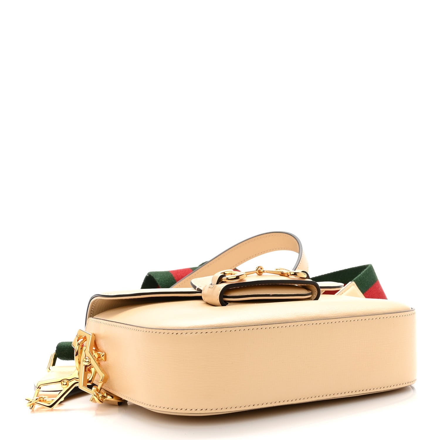 Gucci Azalea Calfskin Web Mini Horsebit 1955 Shoulder Bag Bubble Tea 4 of 10