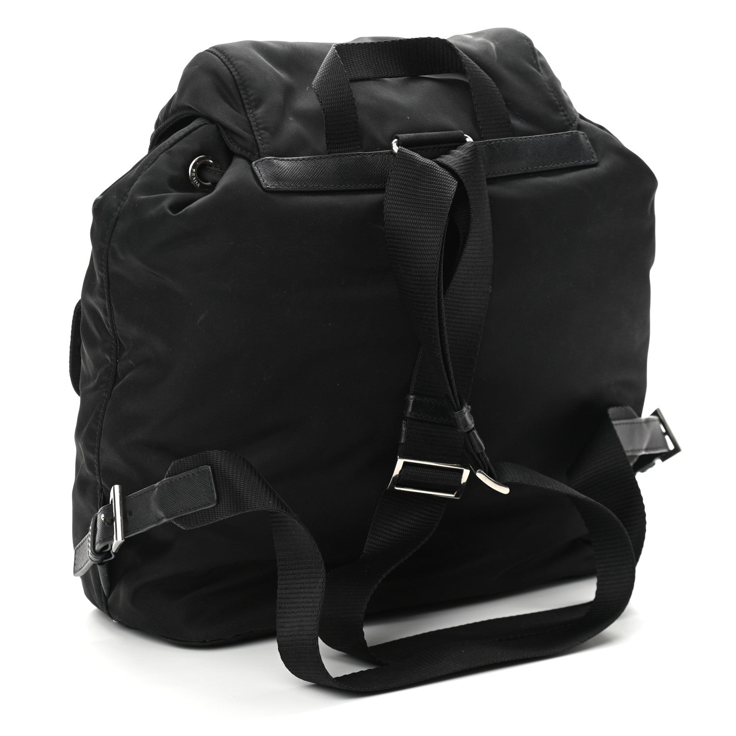 Prada Nylon Vela Medium Backpack Black 3 of 12