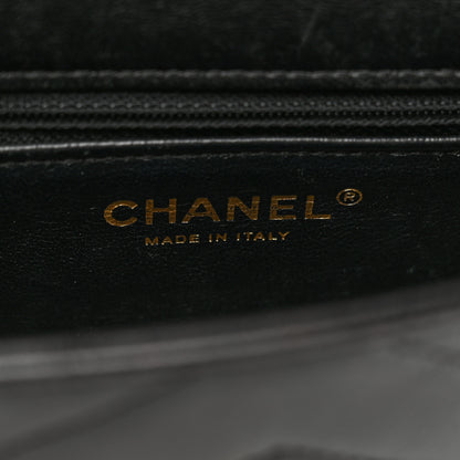 Chanel Lambskin Reversed Chevron Quilted Flap Black 7 of 11