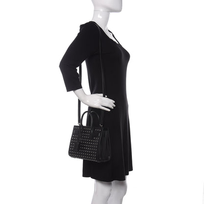 Saint Laurent Grain De Poudre Studded Nano Sac De Jour Black 2 of 9