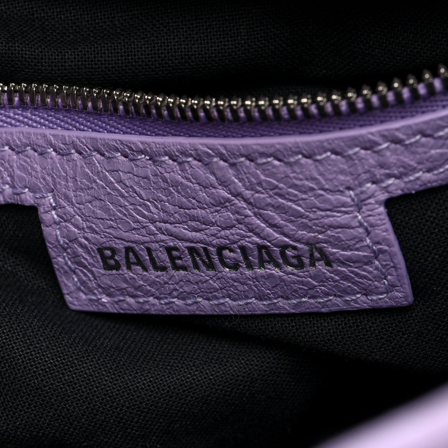 Balenciaga Agneau Arena Le Cagole Bucket Bag XS Lilac 7 of 11