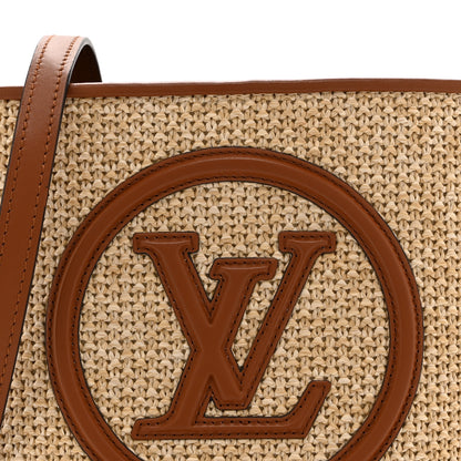 Louis Vuitton Kitted Raffia Petit Bucket Caramel 7 of 9