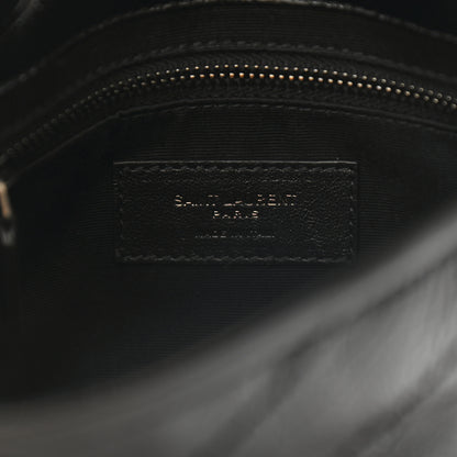Saint Laurent Crinkled Calfskin Matelasse Monogram Niki Chain Wallet Black 6 of 10