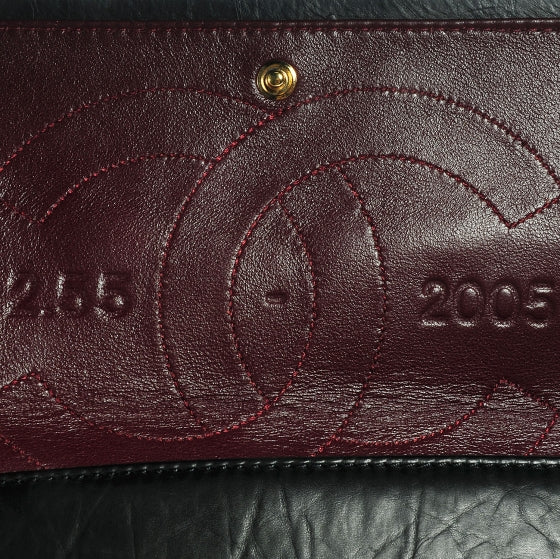 Aged Calfskin Quilted 50th Anniversary 2.55 Reissue 227 Flap Black