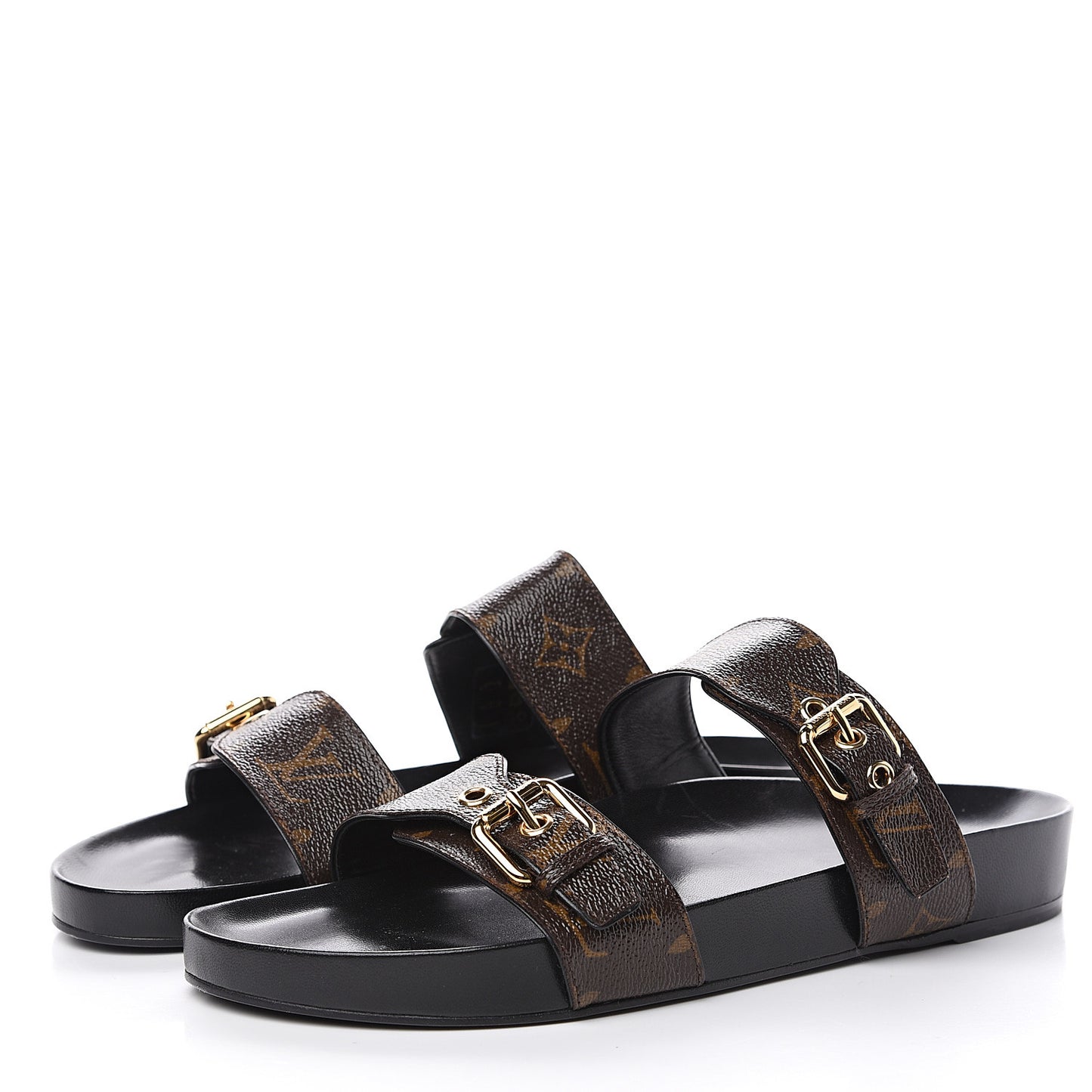 Monogram Bom Dia Mule Sandals 42 Black