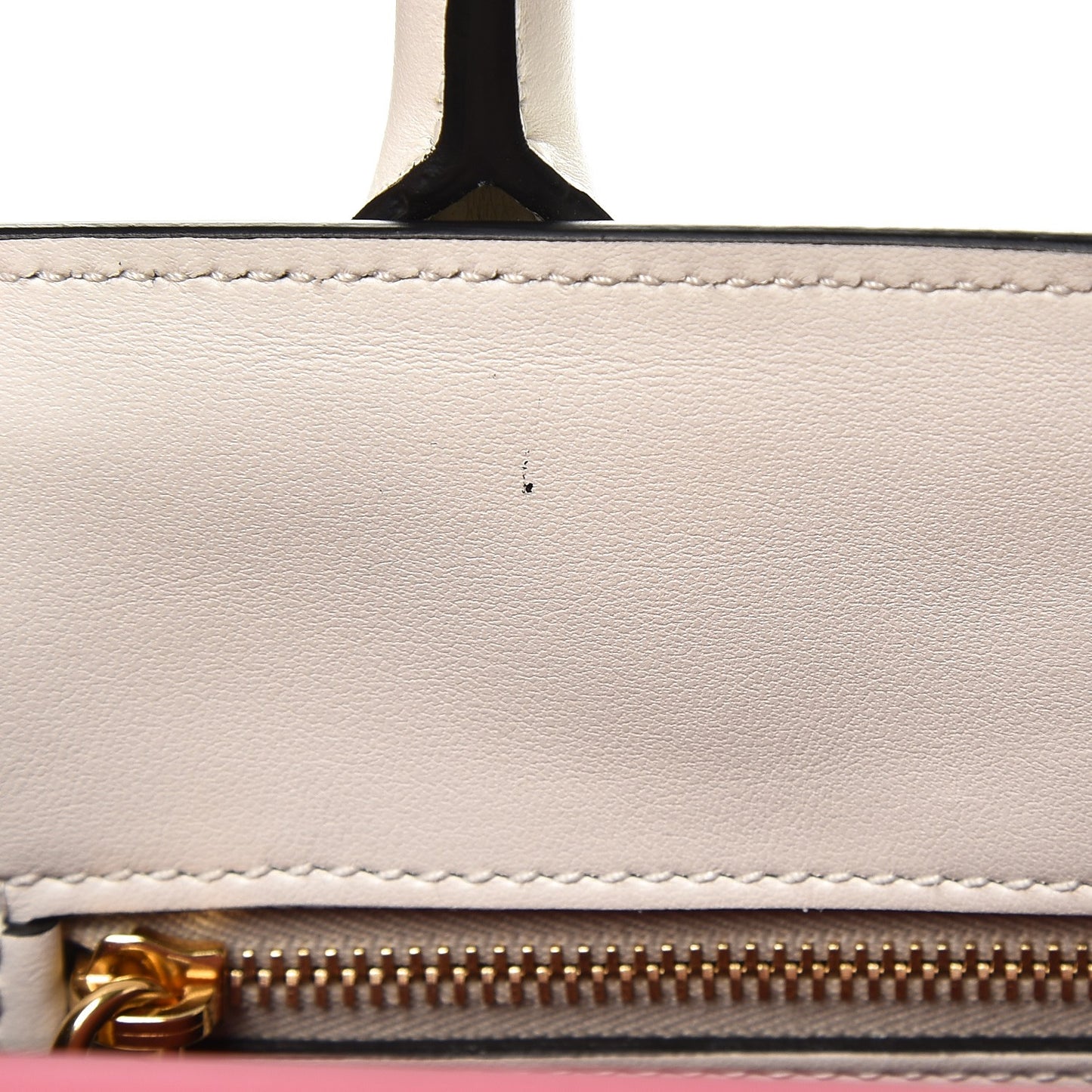 Saffiano City Calf Bibliotheque Bag White Begonia