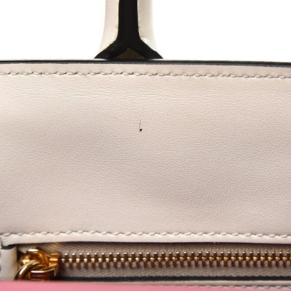 Prada Saffiano City Calf Bibliotheque Bag White Begonia 10 of 11
