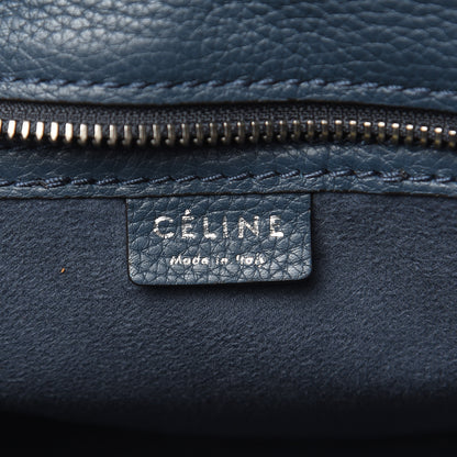 Celine Drummed Calfskin Nano Luggage Orage 6 of 11