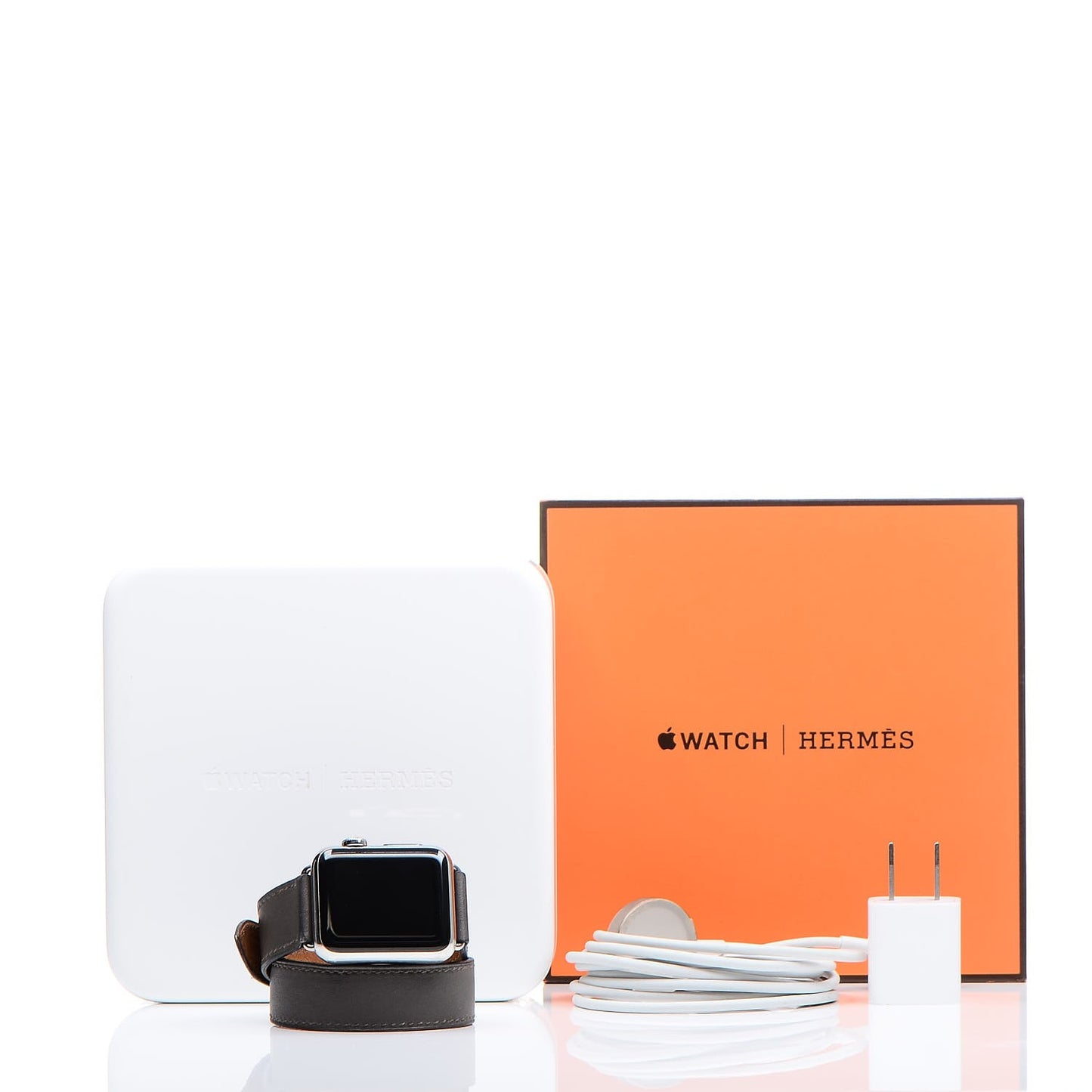Stainless Steel Swift 38mm Apple Watch Double Tour Etain