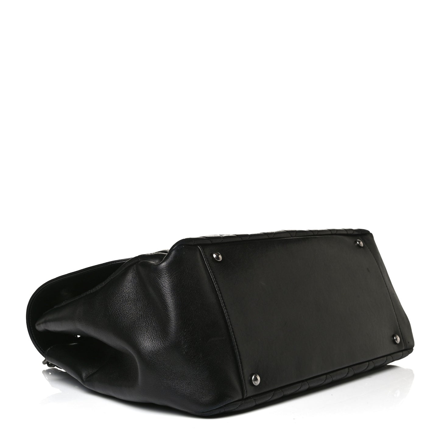 Lambskin Quilted Large Antik Boy Flap Black
