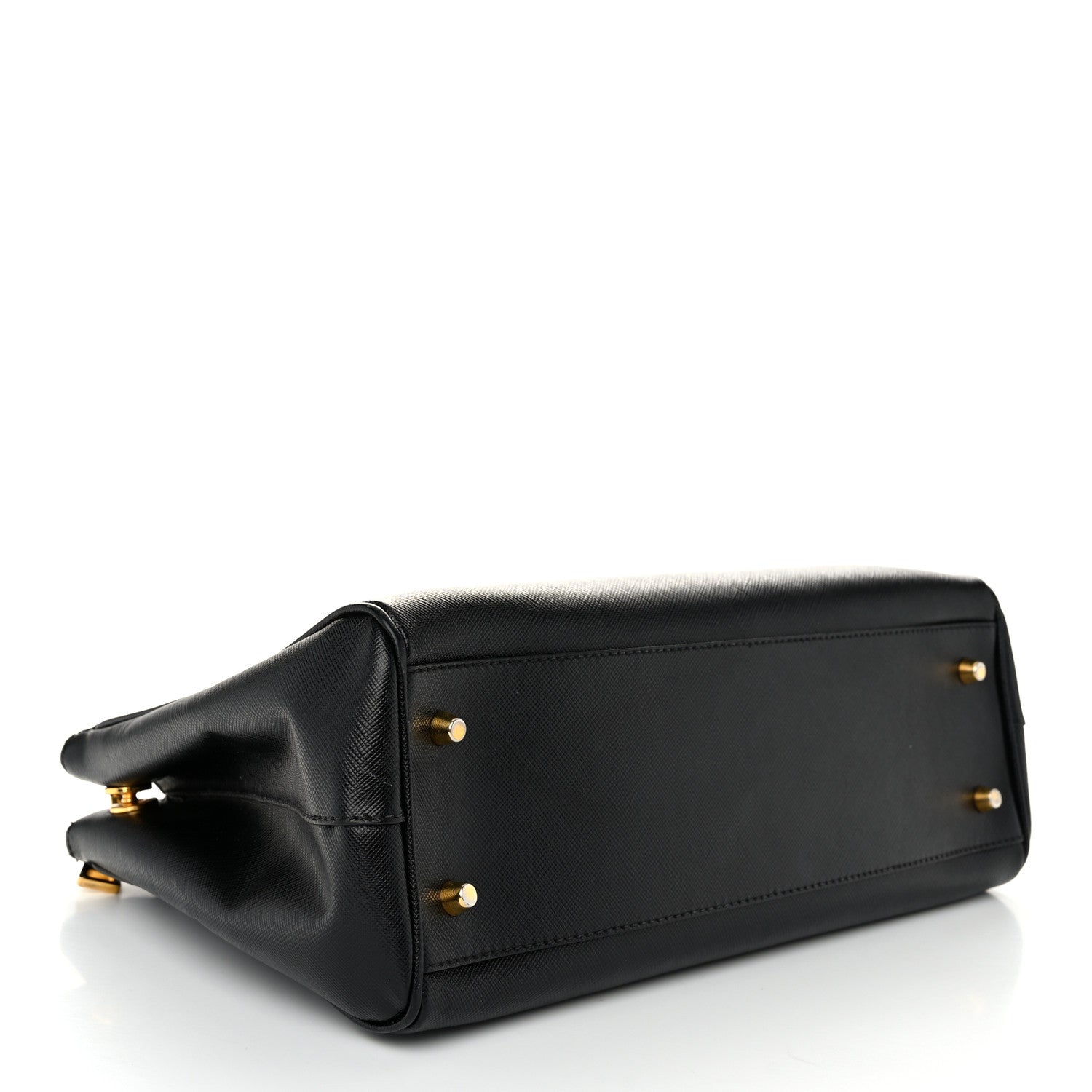 Prada Saffiano Small Galleria Double Zip Tote Black 4 of 10