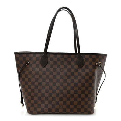 Louis Vuitton Damier Ebene Neo Neverfull MM Rose Ballerine 1 of 13
