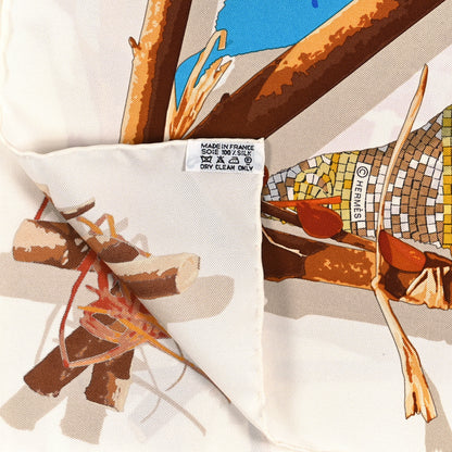 Hermes Silk Le Robinson Chic Scarf 90 3 of 3