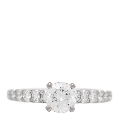Cartier Platinum Diamond .65ct Etincelle De Cartier Solitaire Engagement Ring  48 4.5 1 of 4