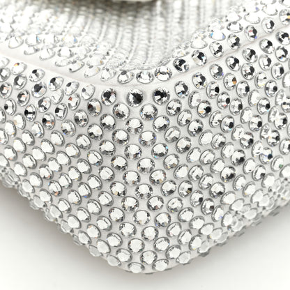Prada Satin Crystal Mini Re-Edition 2000 Bag White 8 of 9