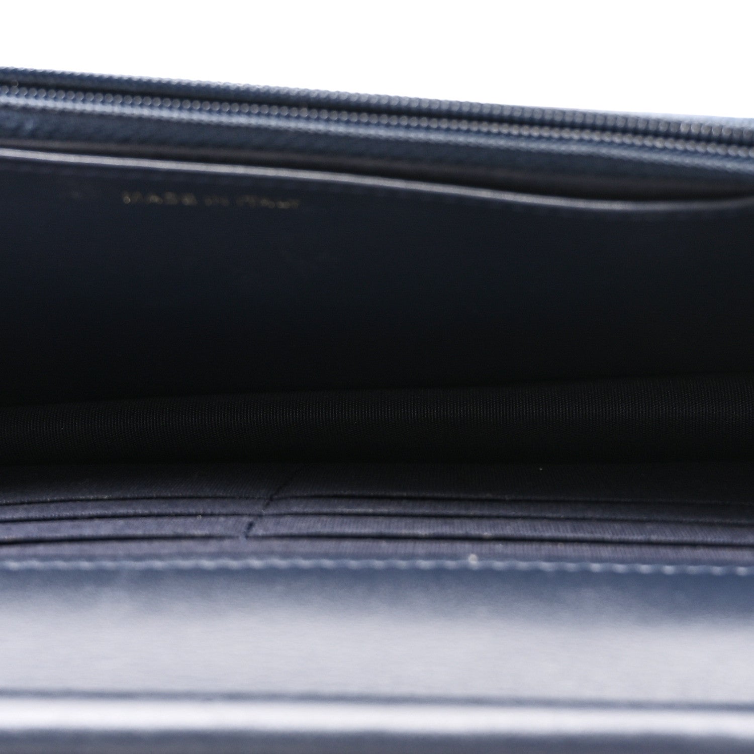 Chanel Lambskin Quilted Wallet On Chain WOC Navy 5 of 11